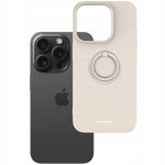 Spacecase Silicone Ring iPhone 15 Pro bone