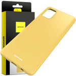 Spacecase Silicone Case Galaxy A71 yellow