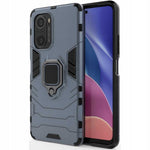 Spacecase X-Ring Poco F3 niebieski