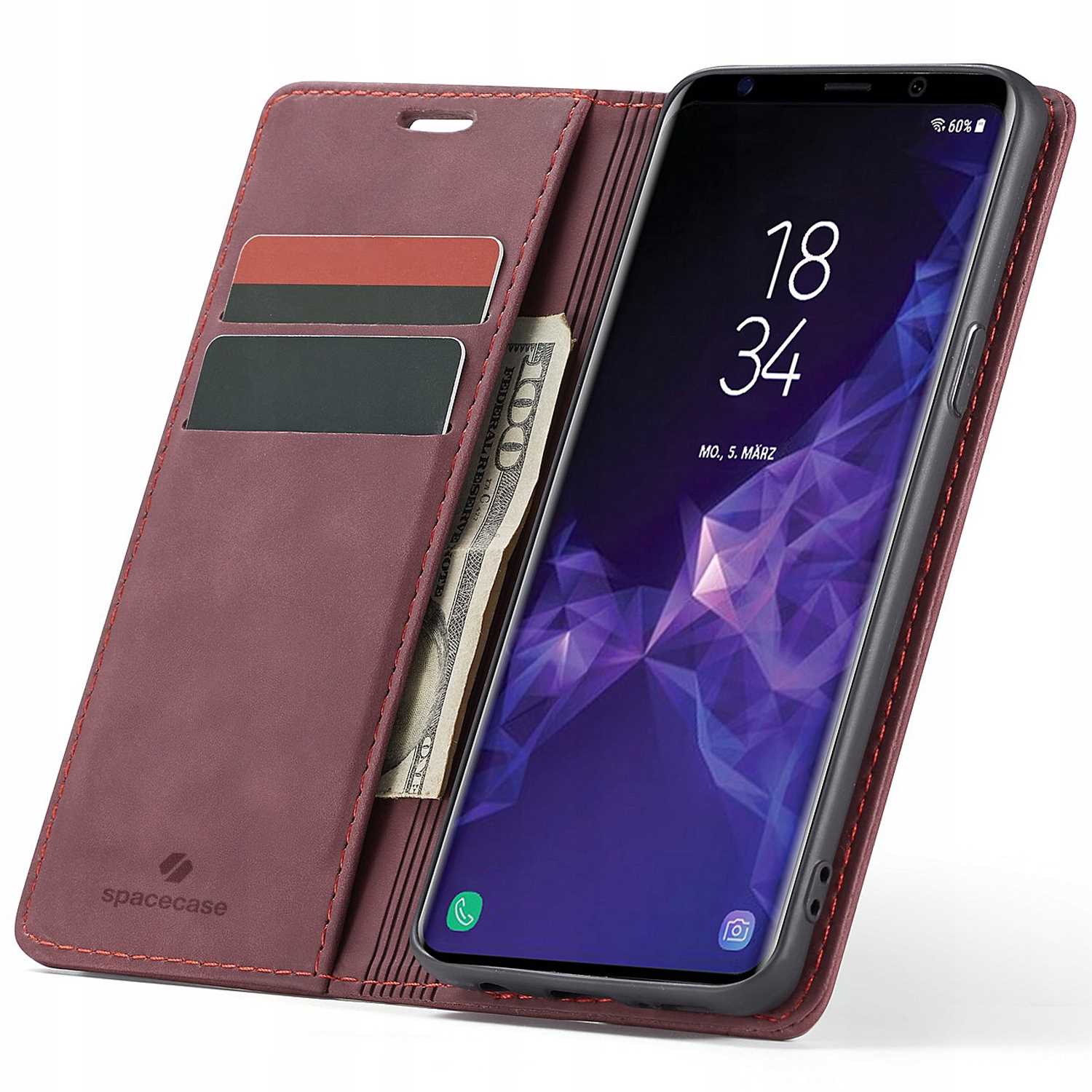 Spacecase Wallet Galaxy S9 red