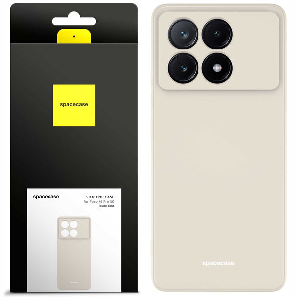 Spacecase Silicone Case Poco X6 Pro 5G bone
