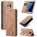 Spacecase Wallet Galaxy S7 Edge light brown