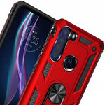 Spacecase Ring NX Motorola One Fusion+ czerwony