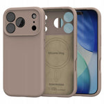 Spacecase Silicone Mag iPhone 17 Pro Max brown