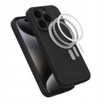 Spacecase Silicone Mag iPhone 15 Pro black