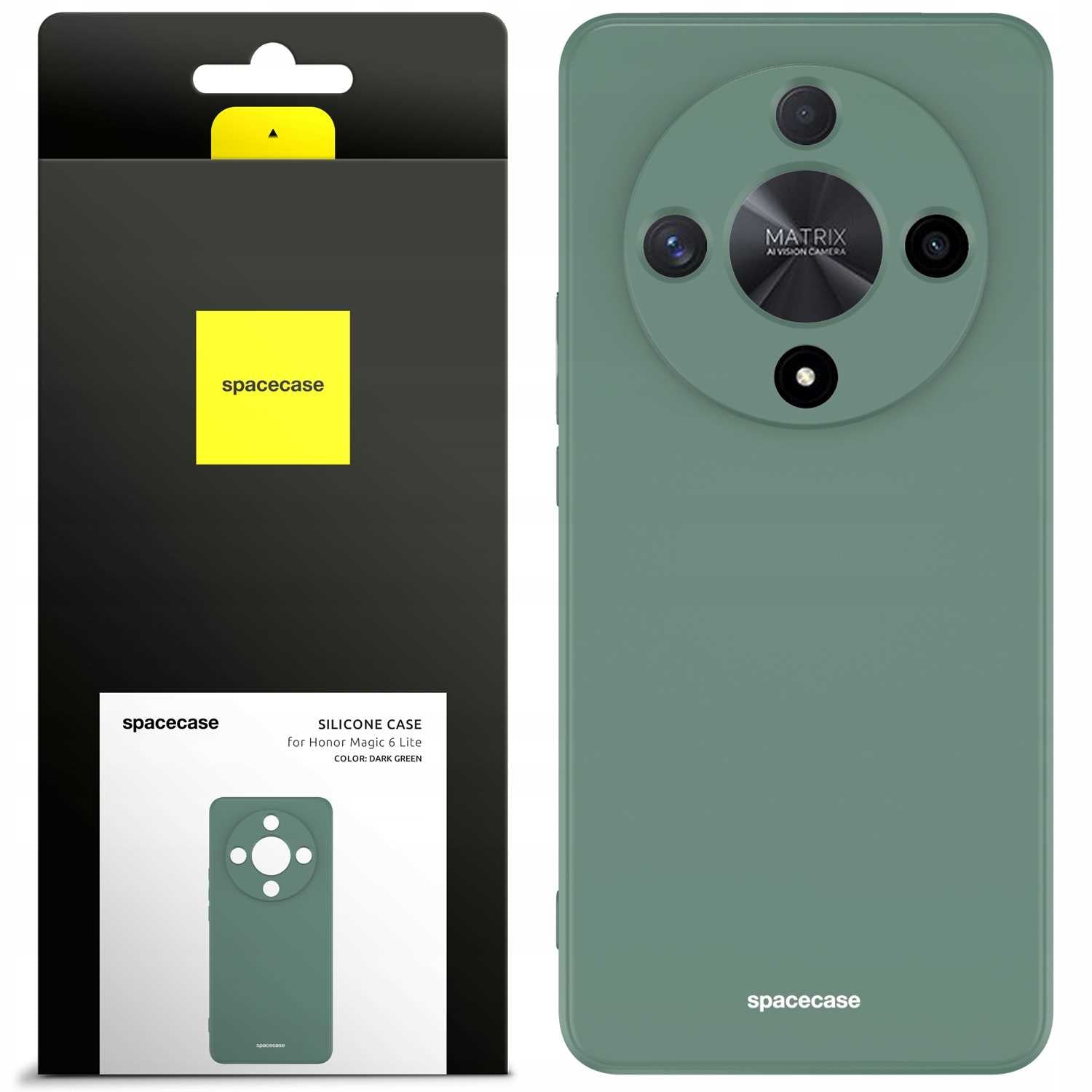 Spacecase Silicone Case Honor Magic 6 lite dark green