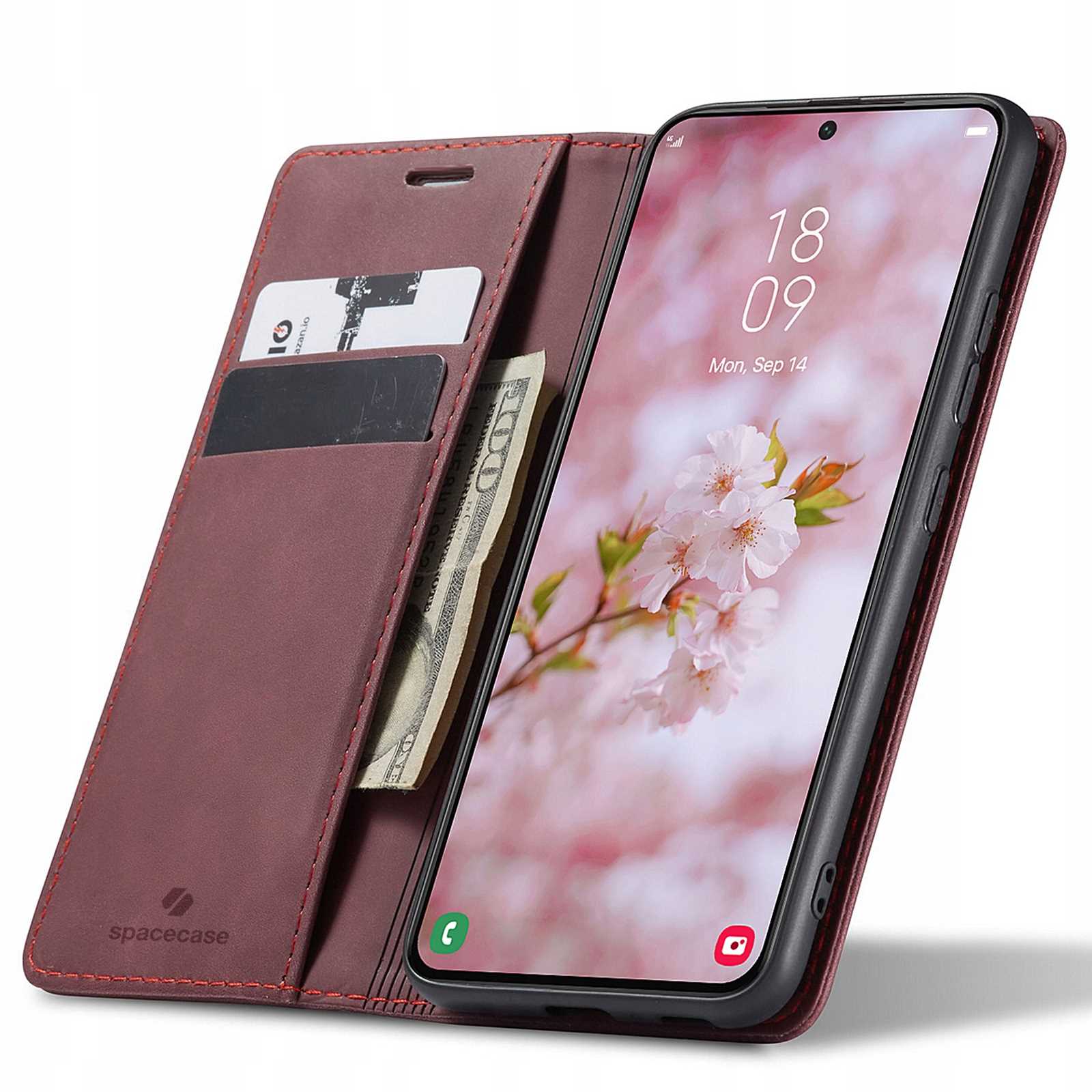 Spacecase Wallet Galaxy S22+ red