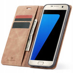 Spacecase Wallet Galaxy S7 Edge light brown
