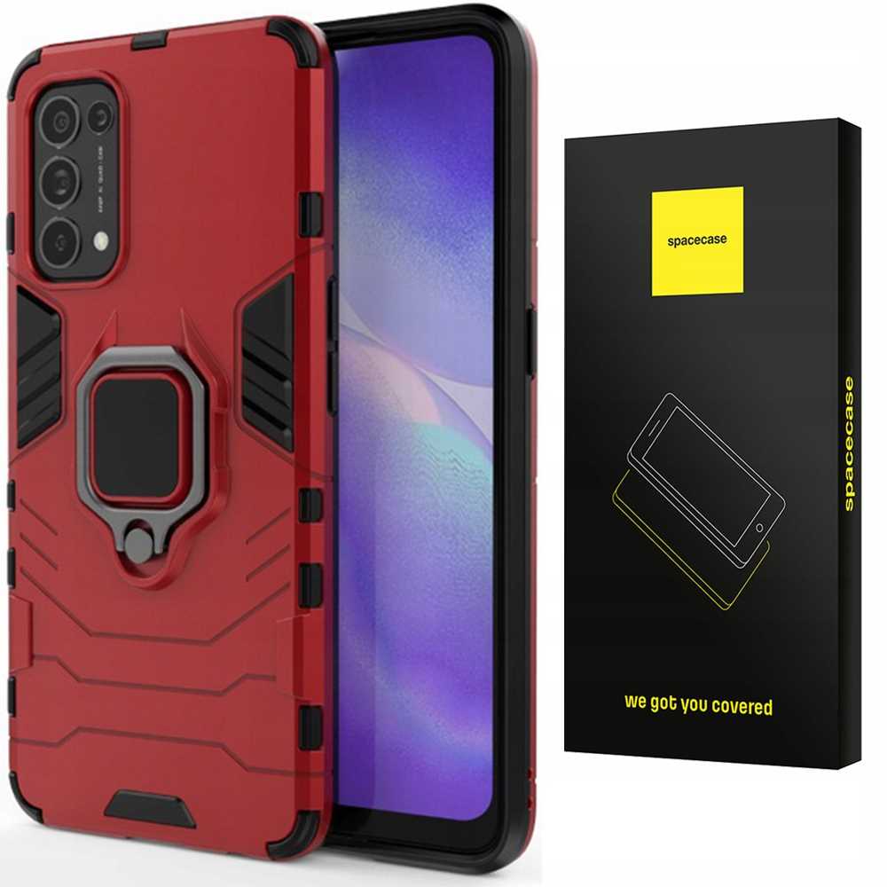 Spacecase X-Ring Oppo Reno 5 czerwony