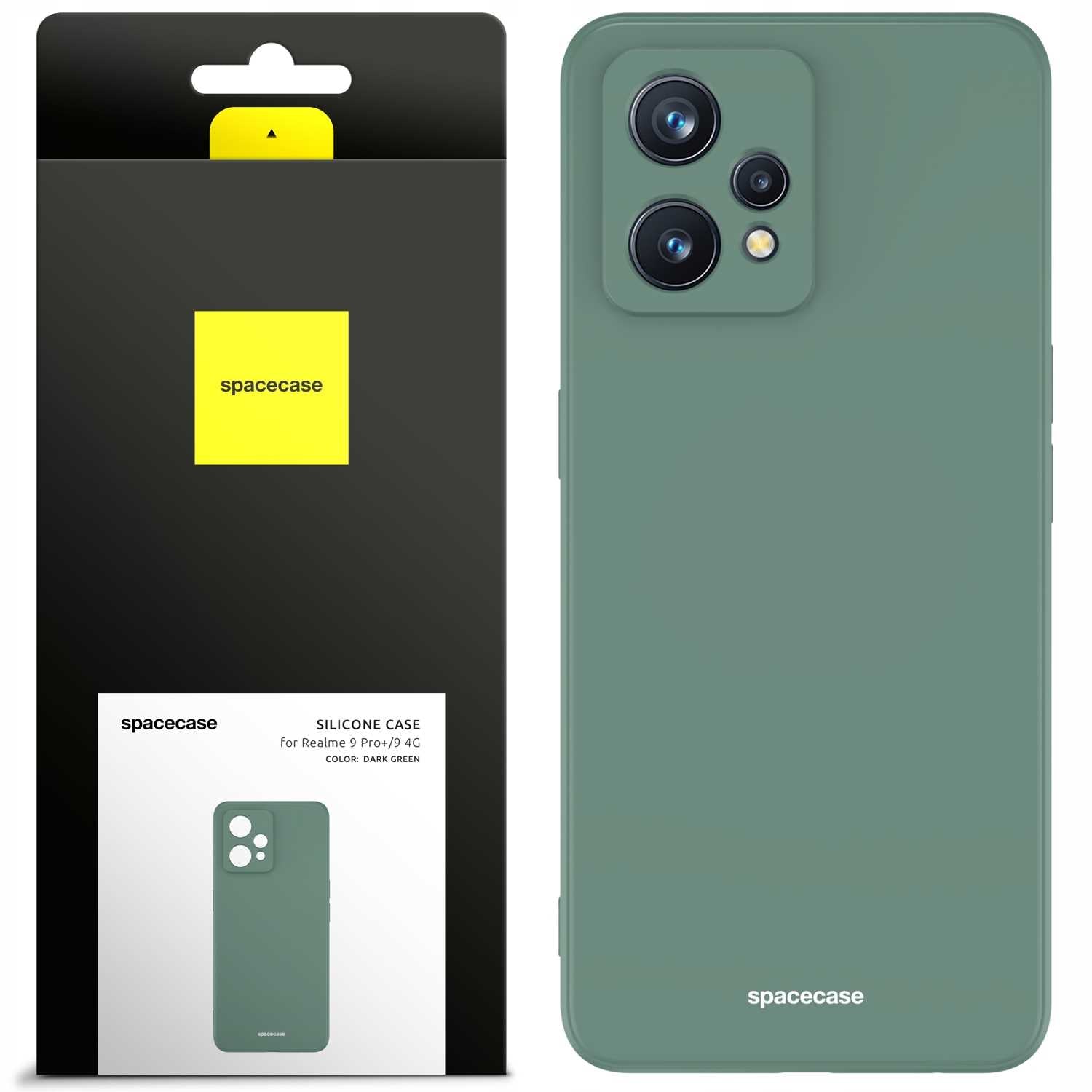 Spacecase Silicone Case Realme 9 4G/9 Pro+ dark green