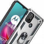 Spacecase Ring NX Motorola Moto G10/G30 srebrny