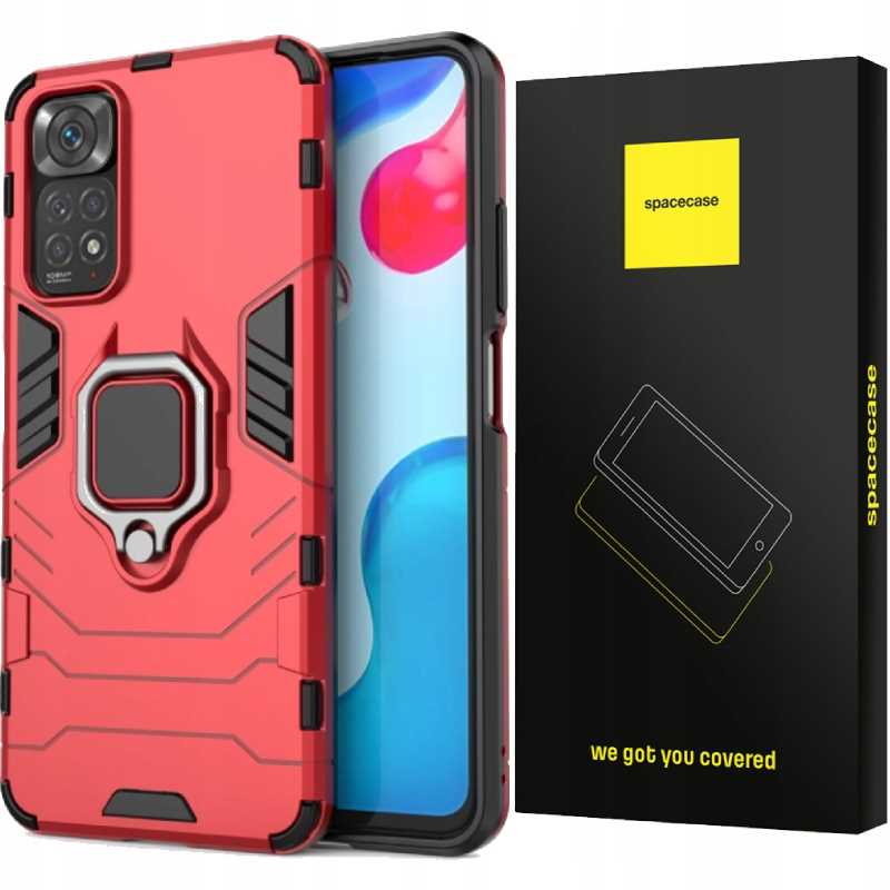 Spacecase X-Ring Redmi Note 11/11s czerwony