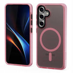 Spacecase Hybrid Fusion Mag Galaxy S25 pink