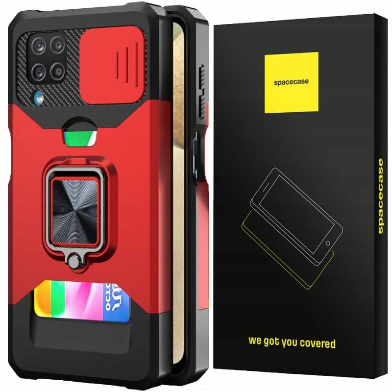 Spacecase Task Galaxy A12 czerwony