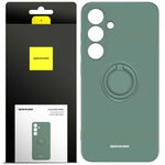 Spacecase Silicone Ring Galaxy S24 dark green
