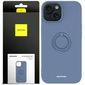 Spacecase Silicone Ring iPhone 15 blue
