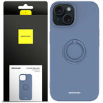 Spacecase Silicone Ring iPhone 15 blue