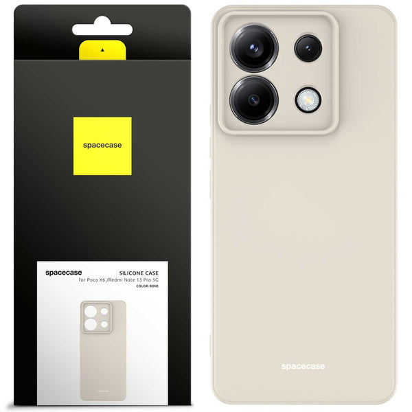 Spacecase Silicone Case Poco X6 / RM Note 13 Pro 5G bone