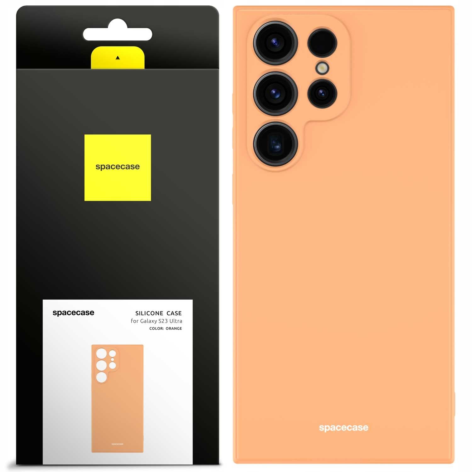 Spacecase Silicone Case Galaxy S23 Ultra orange