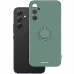 Spacecase Silicone Ring Galaxy A54 5G dark green