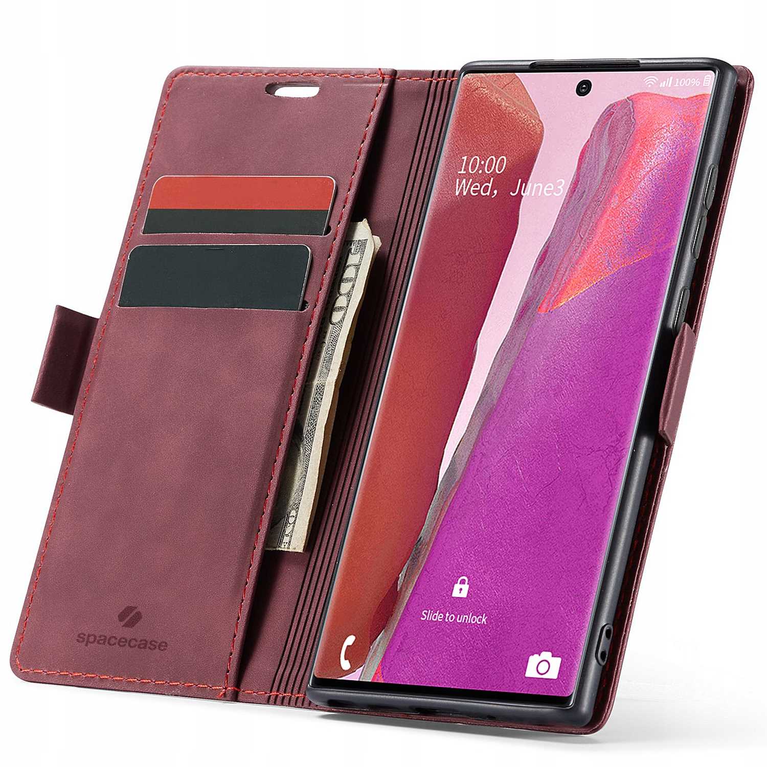 Spacecase Wallet Galaxy Note 20 red