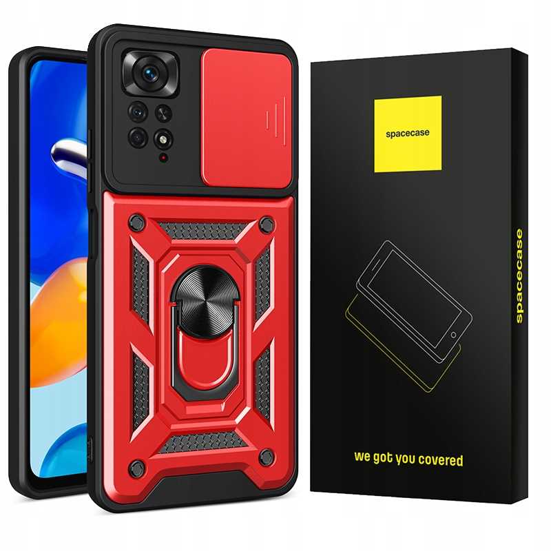 Spacecase Camring Redmi Note 11 Pro 5G red