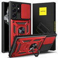 Spacecase Camring Galaxy S22 Ultra red