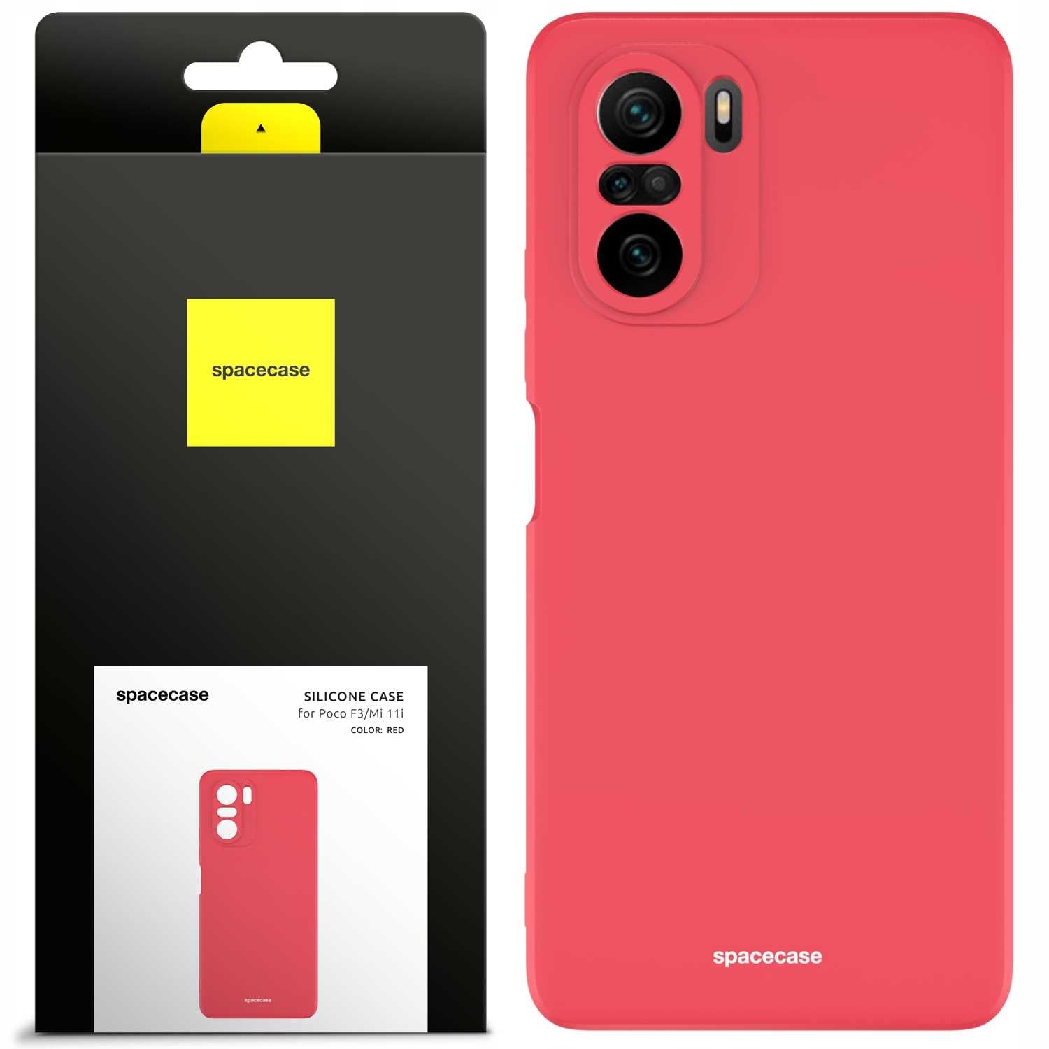 Spacecase Silicone Case Poco F3 / Mi 11i red