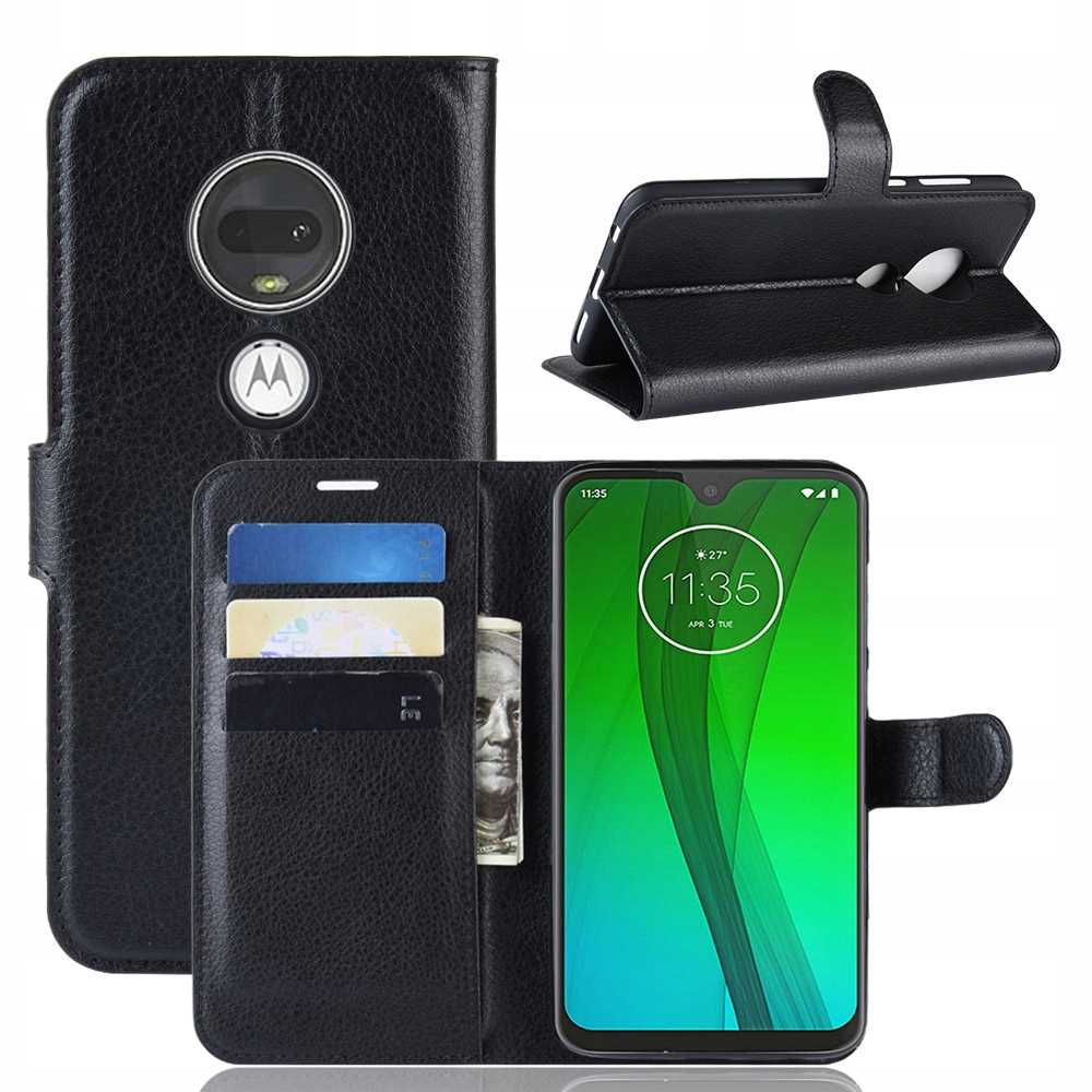 LITCHI Moto G7/G7 Plus czarny