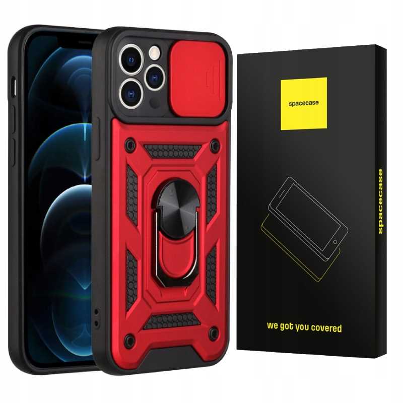 Spacecase Camring iPhone 12 Pro red