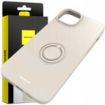 Spacecase Silicone Ring iPhone 15 Plus bone