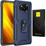 Spacecase Ring NX Poco X3 NFC/Pro niebieski