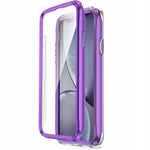 Spacecase Marble 360 iPhone Xr fioletowy