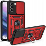 Spacecase Camring Galaxy S21 FE red