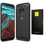 Spacecase Carbon Moto G7 Power czarny