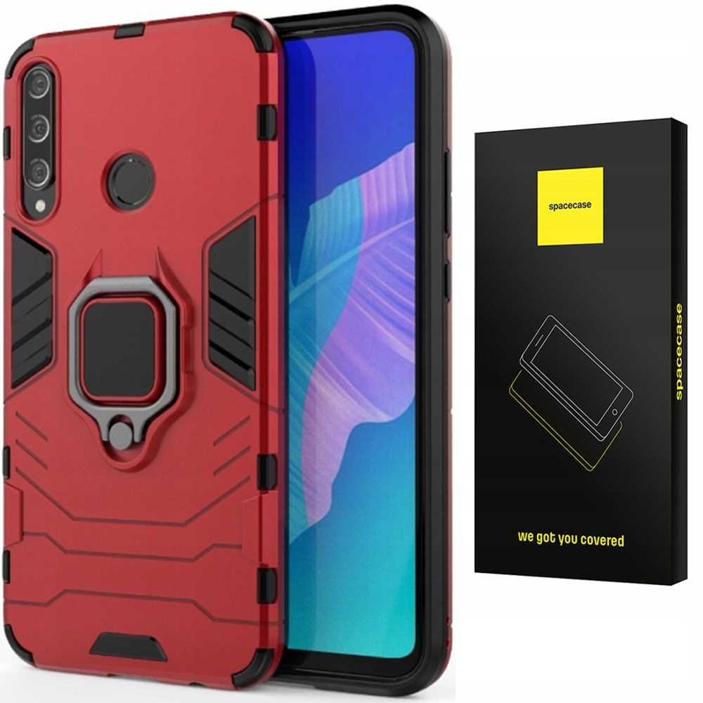 Spacecase X-Ring Huawei P40 Lite E czerwony