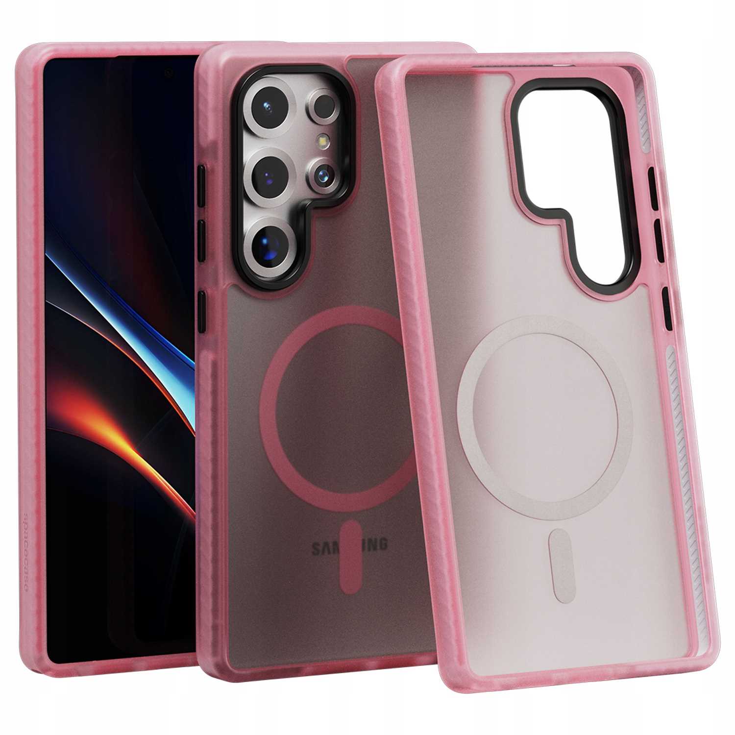 Spacecase Hybrid Fusion Mag Galaxy S25 Ultra pink