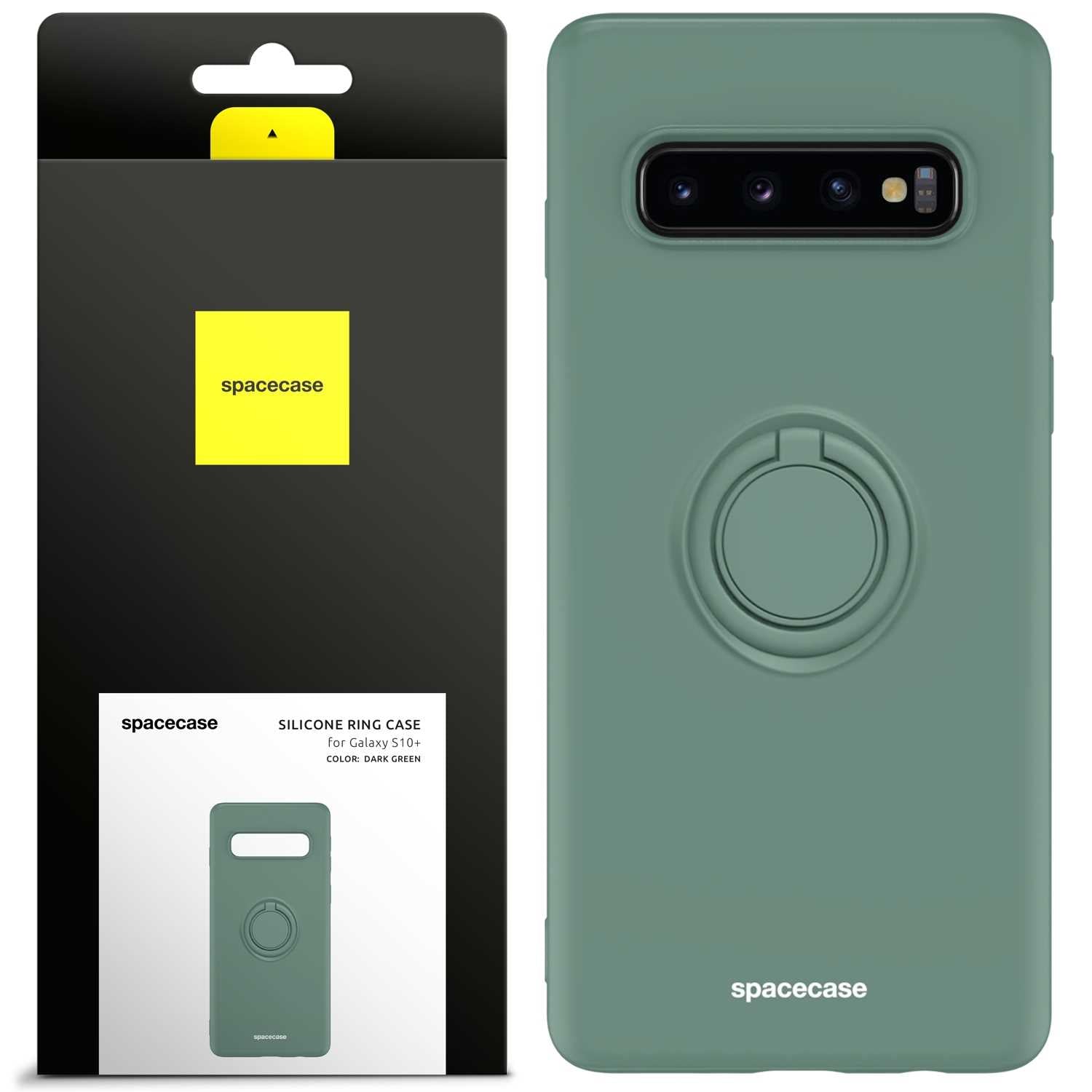 Spacecase Silicone Ring Galaxy S10+ dark green