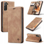 Spacecase Wallet Galaxy S21 FE light brown