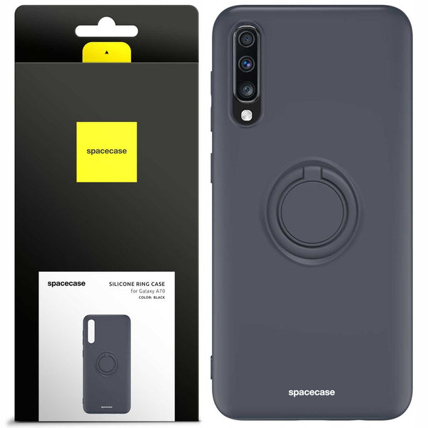 Spacecase Silicone Ring Galaxy A70 black