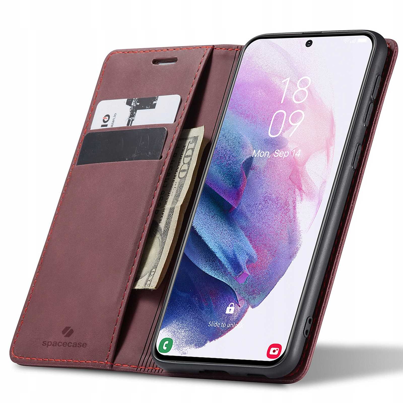 Spacecase Wallet Galaxy S21+ red