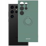 Spacecase Silicone Ring Galaxy S23 Ultra dark green