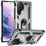 Spacecase Ring NX Galaxy S22 Ultra srebrny