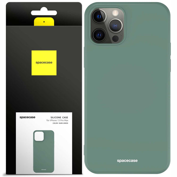 Spacecase Silicone Case iPhone 13 Pro Max dark green