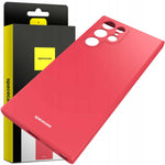 Spacecase Silicone Case Galaxy S22 Ultra red
