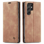 Spacecase Wallet Galaxy S23 Ultra kawowy