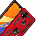 Spacecase Ring NX Redmi 9C/10A czerwony