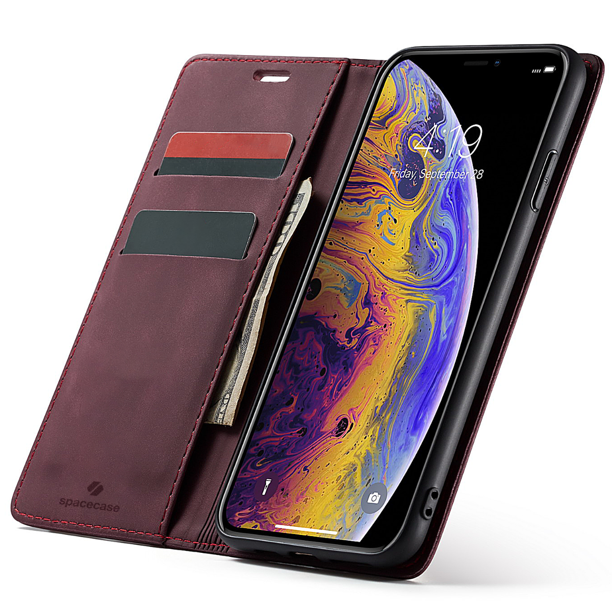 Spacecase Wallet iPhone Xs Max red