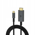 Spacecase DisplayLink USB-C HDMI Cable 4K 60Hz 1.8M gray