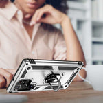 Spacecase Ring NX Galaxy S22 Ultra srebrny